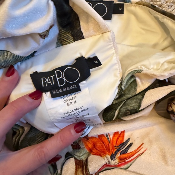 PatBO Elegant White and Green Bikini - Picture 3 of 3